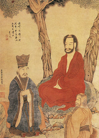 confucius lao tzu and buddhist arhat by ding yunpeng 2