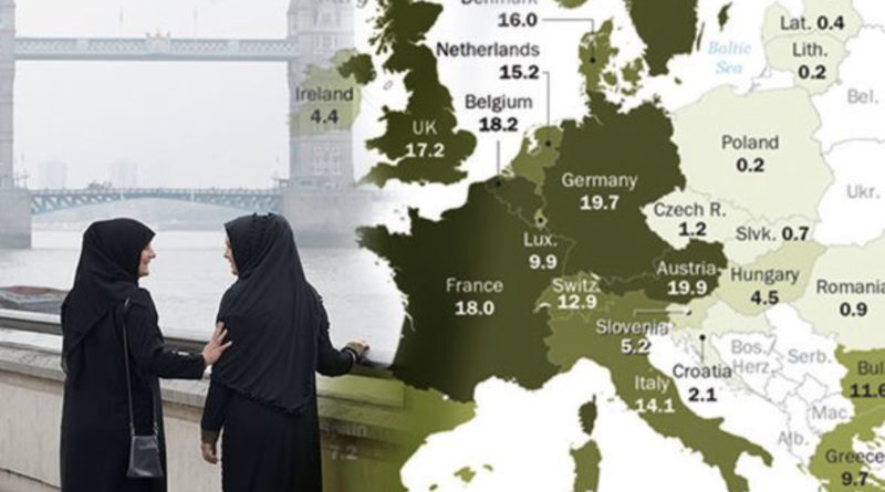 mapa islamizace