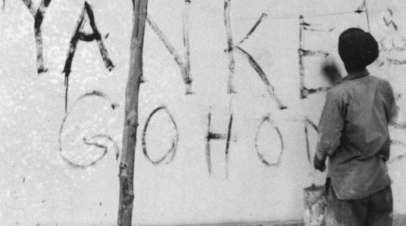 Yankee go home graffiti