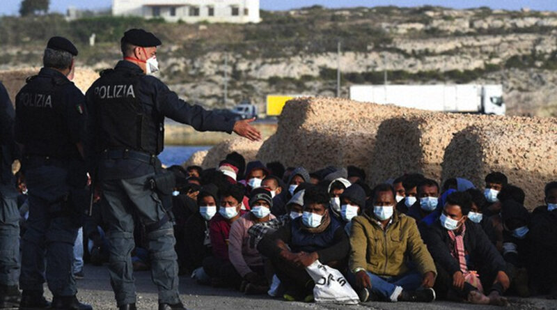 itálie polizia migranti