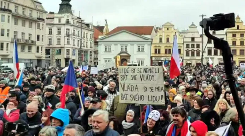 plzeň demonstrace