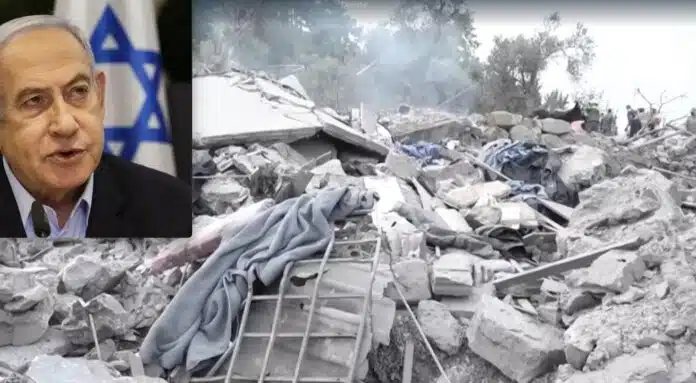 bombardování křesťanské vesnice