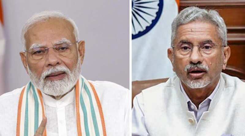 Indický premiér Modi a ministr zahraničí Jaishankar