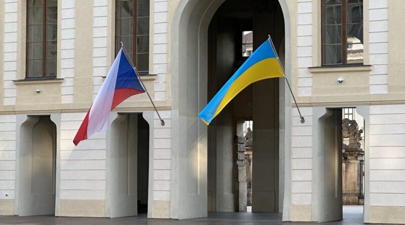 vlajky na Hradě