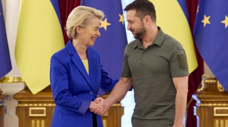 Leyen + Zelensky