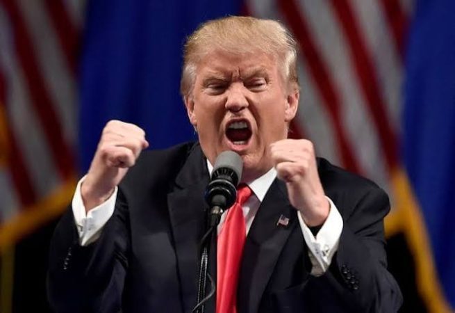 Donald Trump angry